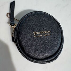 Juicy Couture Black Coin Pouch with Gold Accents